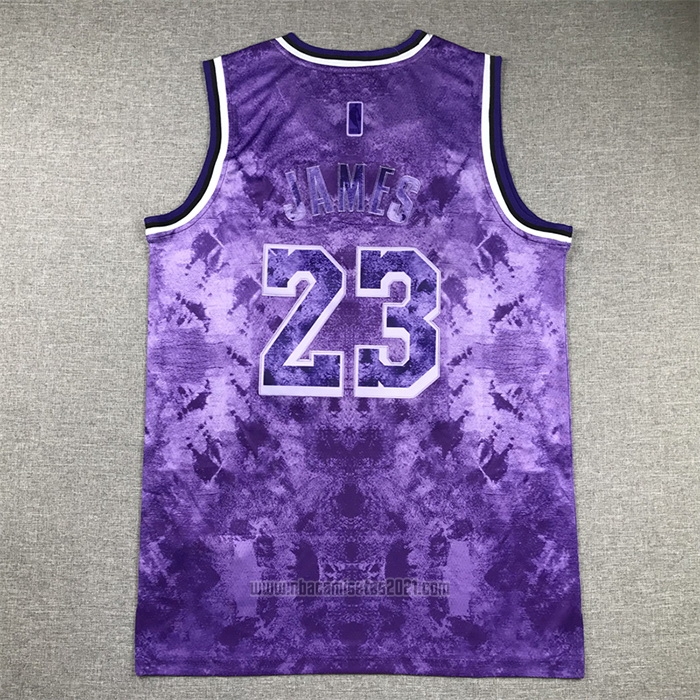 Camiseta Los Angeles Lakers LeBron James #23 Select Series 2023 Violeta